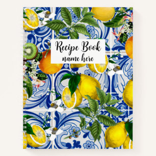 Personalised Mediterranean Lemons Recipe Book