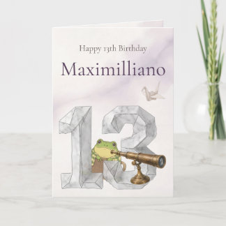 Personalised Meet Zochi 13th Birthday Card
