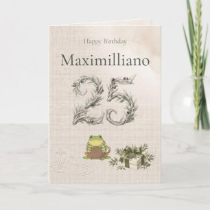 Personalised Meet Zochi 25th Birthday Card
