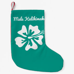Personalised Mele Kalikimaka Hawaiian Holiday Small Christmas Stocking