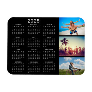 Personalised Memorable Photo Collage 2023 Calendar Magnet