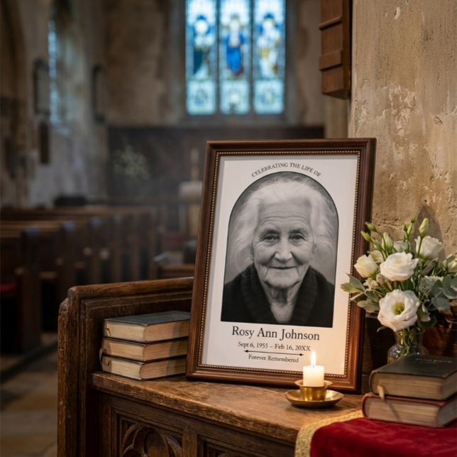 Personalised Memorial Funeral Photo Poster (Creator Uploaded)