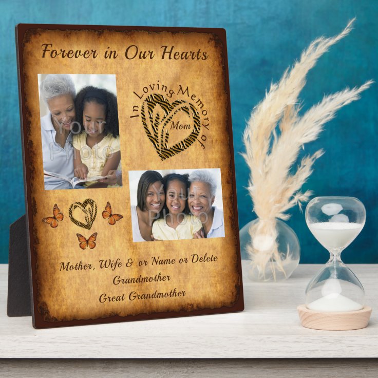 Personalised Memorial Gifts for Loss of Mother Plaque | Zazzle
