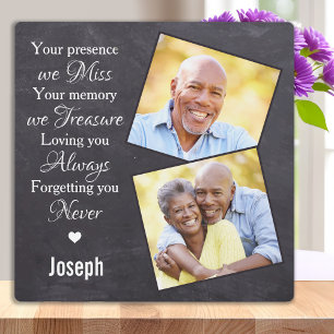 Personalised Memorial In Loving Memory Photo Plaque