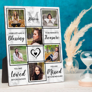 Personalised Memorial Keepsake Unique Photo Plaque