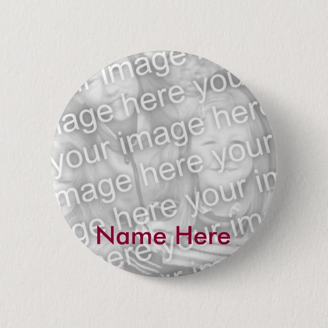 Personalised Memorial Photo Button (Front)