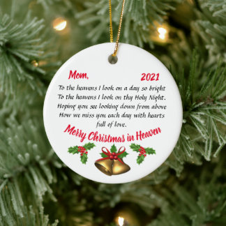 Personalised Memorial Poem Ornament