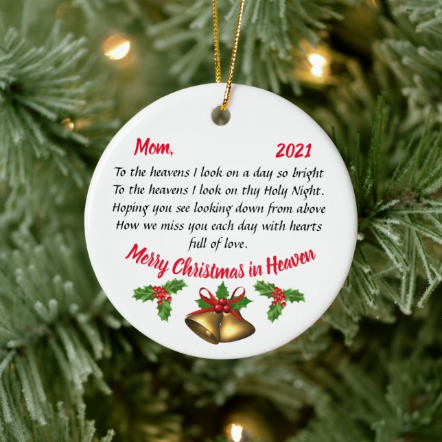Personalised Memorial Poem Ornament  (Tree)