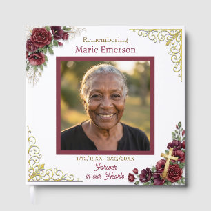 Personalised Memorial Remembering Photo Guest Book