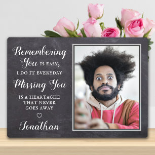 Personalised Memorial Remembrance Keepsake Photo Plaque