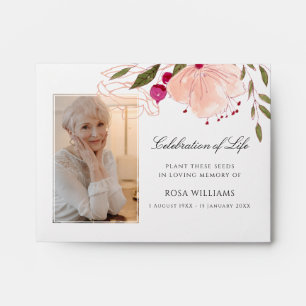 Personalised Memorial Seed Packets for Funerals  Envelope