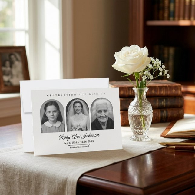Personalised Memorial Thank You Card (Creator Uploaded)