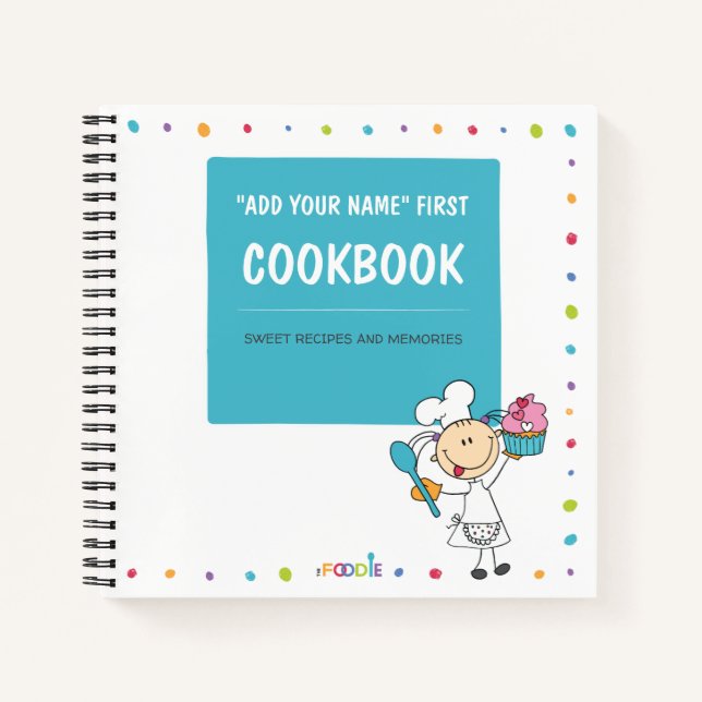 Personalised Memory Cookbook for Kids Notebook (Front)