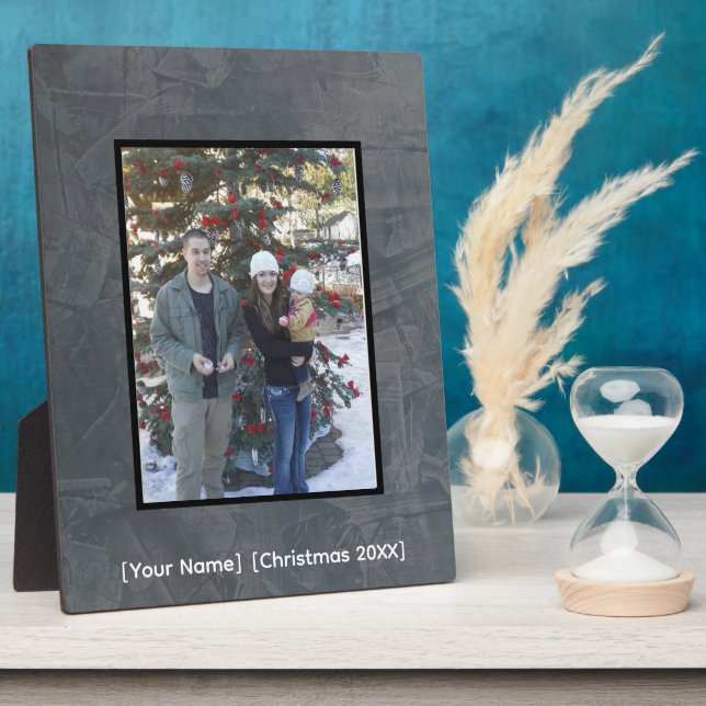 Personalised Memory Grey Slate Plaque (Side)