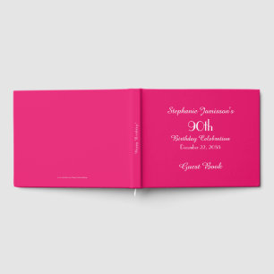 Personalised Memory/Guest Book 90th Birthday Party