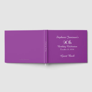 Personalised Memory/Guest Book 90th Birthday Party