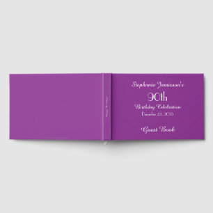 Personalised Memory/Guest Book 90th Birthday Party