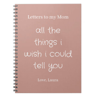 Personalised Memory Journal Letters to my Mum