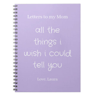 Personalised Memory Journal Letters to my Mum