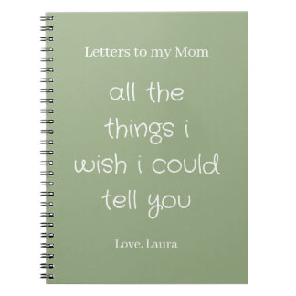 Personalised Memory Journal Letters to my Mum