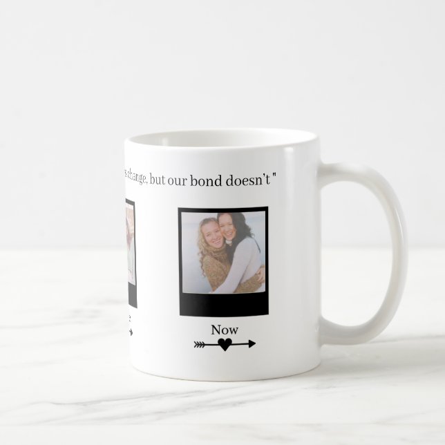 Personalised Memory Mug - From Then to Now (Right)