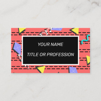 personalised memphis styled business card