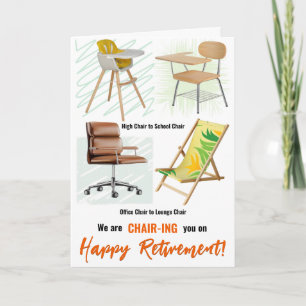 Personalised Men and Women's Funny Retirement Card