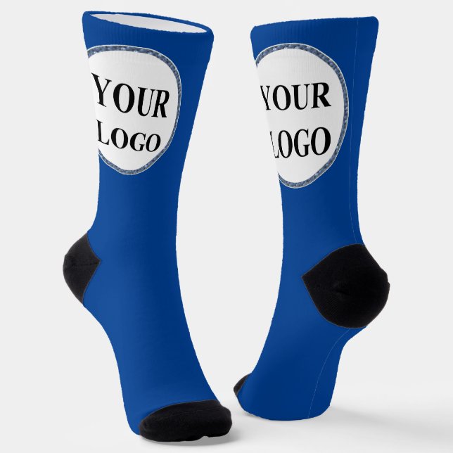 Personalised Men Gifts Manly Template LOGO Socks (Angled)