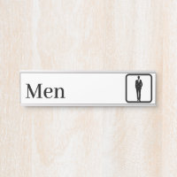 Personalised Men Restroom Signs