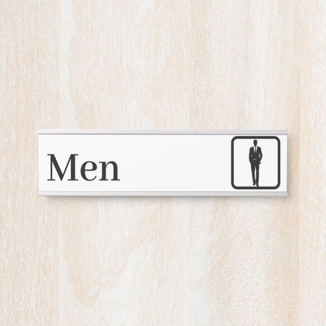 Personalised Men Restroom Signs (Front)