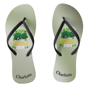 Personalised Men & Women Cruise Squad Flip Flops