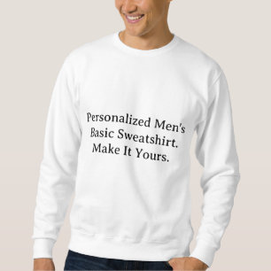 Personalised Men's Basic Sweatshirt