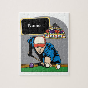Personalised Mens Billiards Jigsaw Puzzle