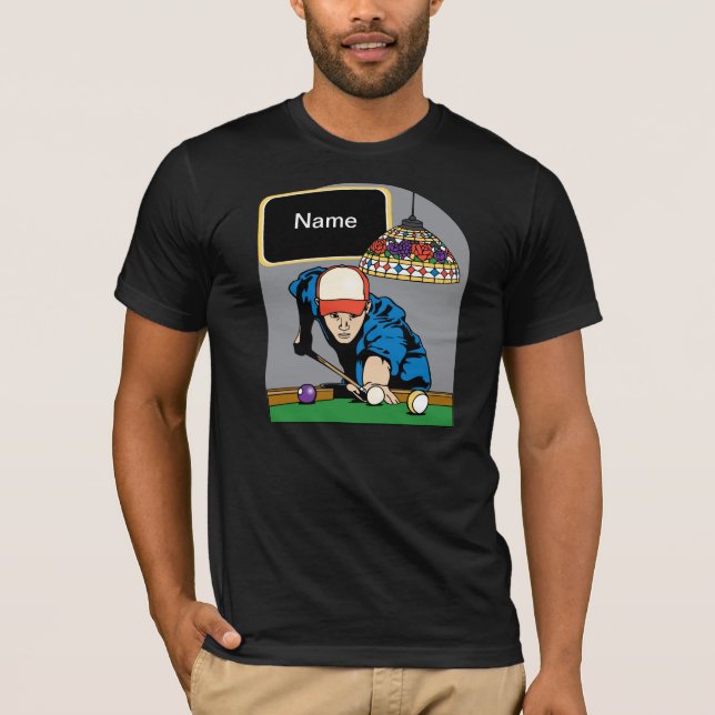 Personalised Mens Billiards T-Shirt (Front)