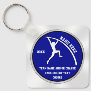Personalised Men's Cheap, Pole Vaulting Gifts, Key Ring