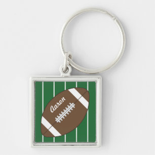 Personalised Men's Football Keyring Keychain Gift