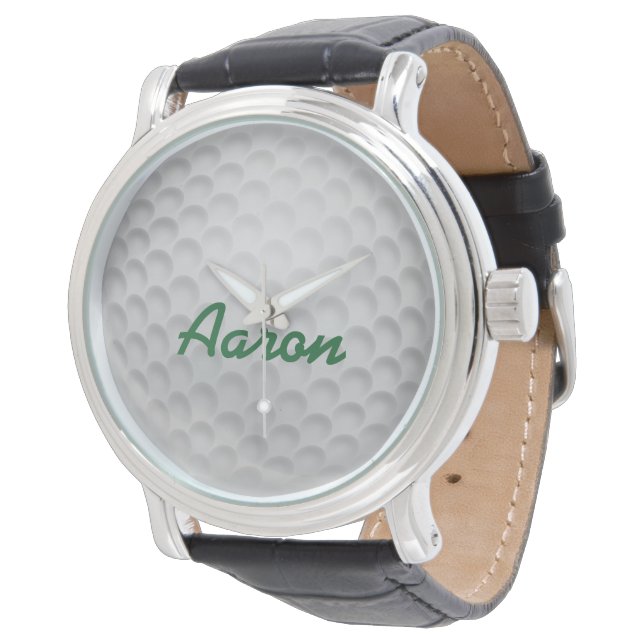 Personalised Men's Golf Ball Watch Gift (Angled)
