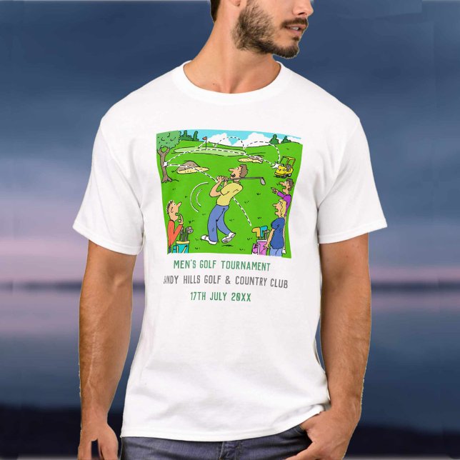 Personalised Men's Golf Tournament T-Shirt (Creator Uploaded)