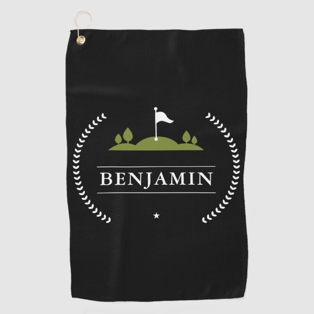 Personalised Men's Golf Towel (Front)