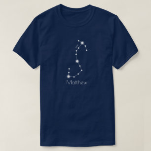 Personalised Men's Scorpio Zodiac Constellation T-Shirt