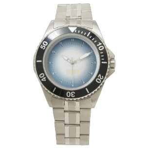 Personalised Men's Stainless Steel Bracelet Watch
