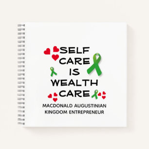 Personalised Mental Health SELF CARE Christian Notebook