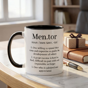 Personalised Mentor Definition Mug Teacher Gifts