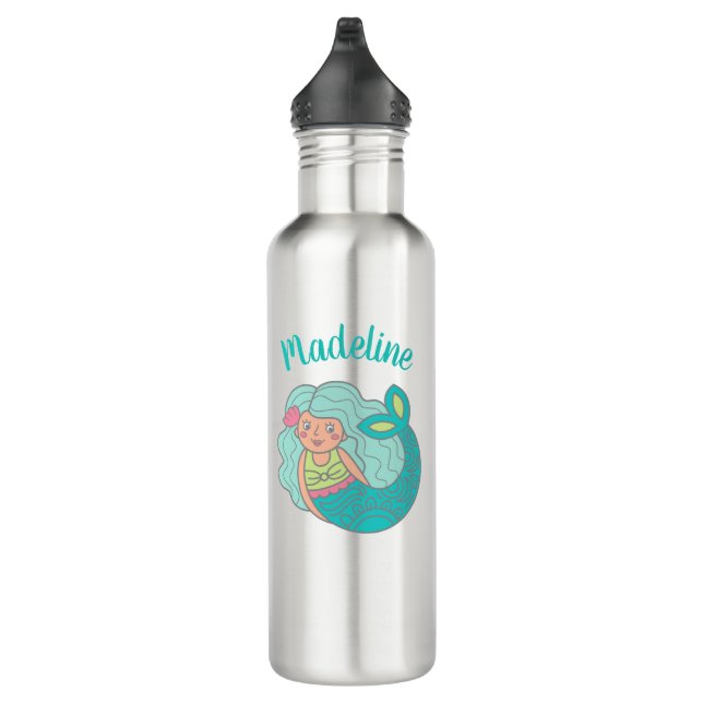 Personalised Mermaid 710 Ml Water Bottle (Right)