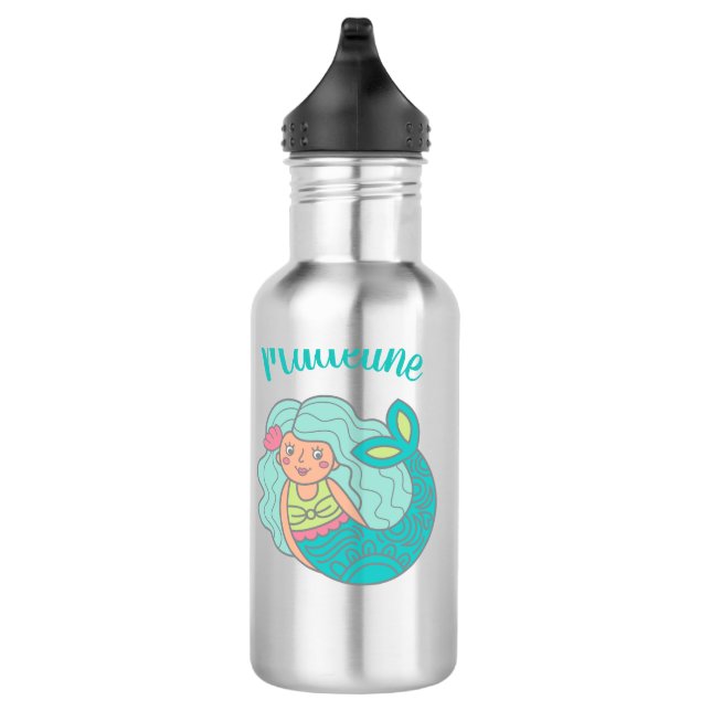 Personalised Mermaid 710 Ml Water Bottle (Right)