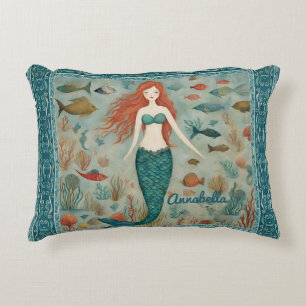 Personalised Mermaid Accent Pillow