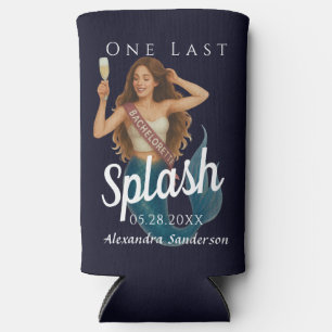 personalised mermaid bachelorette Beach Seltzer Can Cooler