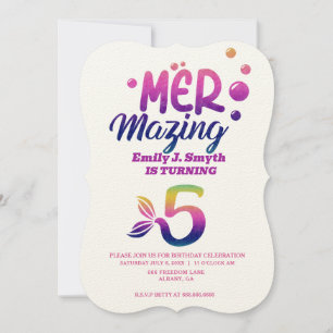 Personalised Mermaid Birthday Invitations – Unique