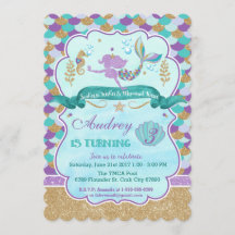 Personalised Mermaid Birthday Party