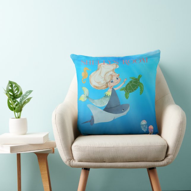Personalised Mermaid Cushion (Chair)